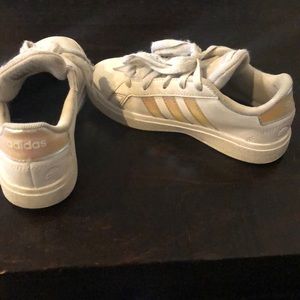 Little girl adidas shoe